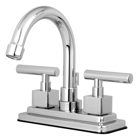 Kingston Brass KS8661CQL Claremont 4" Centerset Bathroom Faucet W/ Brass Pop-Up, Chrm KS8661CQL